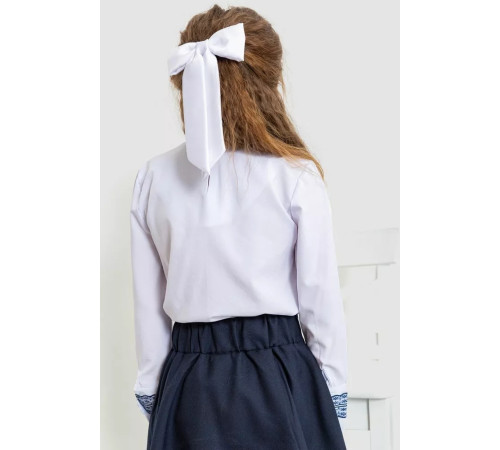 Блузка ошатна для дівчаток, колір біло-синій, 172R204-1