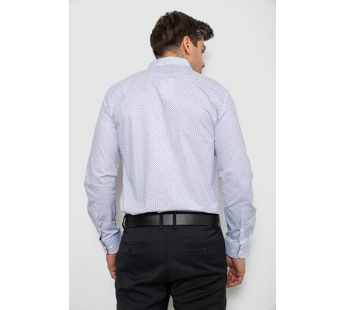 Сорочка чоловіча з принтом, колір білий, 214R7170