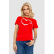 Футболка жіноча з принтом, колір червоний, 238R554