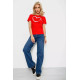 Футболка жіноча з принтом, колір червоний, 238R554