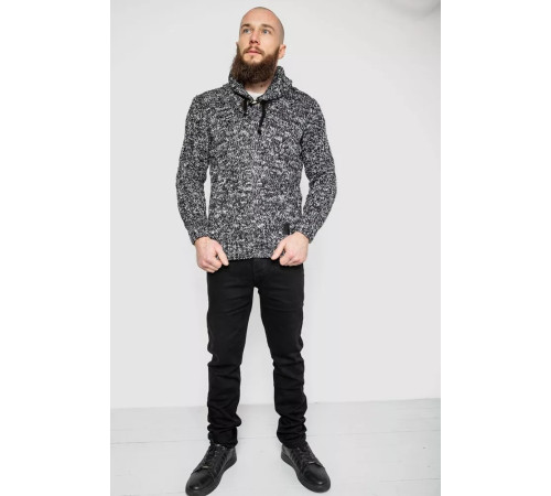 Светр чоловічий, колір чорно-білий, 214R10303