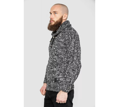 Светр чоловічий, колір чорно-білий, 214R10303