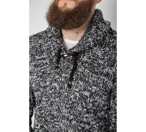 Светр чоловічий, колір чорно-білий, 214R10303