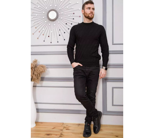 Свитер мужской, цвет черный, 161R800