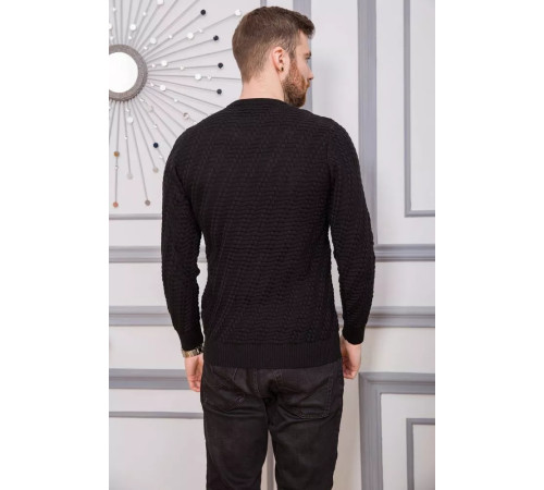 Свитер мужской, цвет черный, 161R800