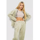 Спортивний костюм жіночий велюровий, колір світло-оливковий, 238R107-2