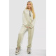 Спортивний костюм жіночий велюровий, колір світло-оливковий, 238R107-2