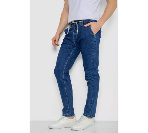 Джинси чоловічі на гумці, колір синій, 244R8063