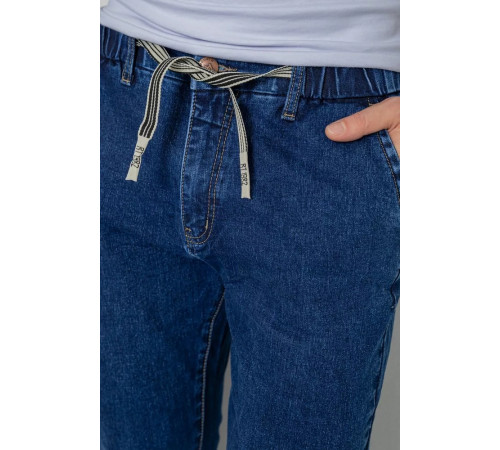 Джинси чоловічі на гумці, колір синій, 244R8063
