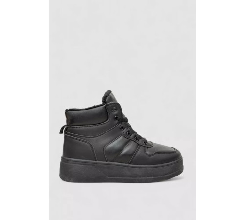 Кросівки жіночі зимові на хутрі, колір чорний, 248RQT12