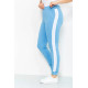 Спорт штаны женские двунитка, цвет голубой, 219RB-3004