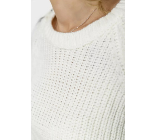 Свитер женский вязаный, цвет белый, 167R1007