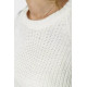 Свитер женский вязаный, цвет белый, 167R1007