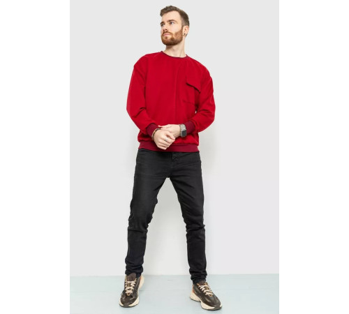 Світшот чоловічий, колір бордовий, 208R0235