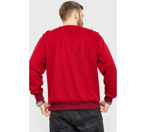 Світшот чоловічий, колір бордовий, 208R0235