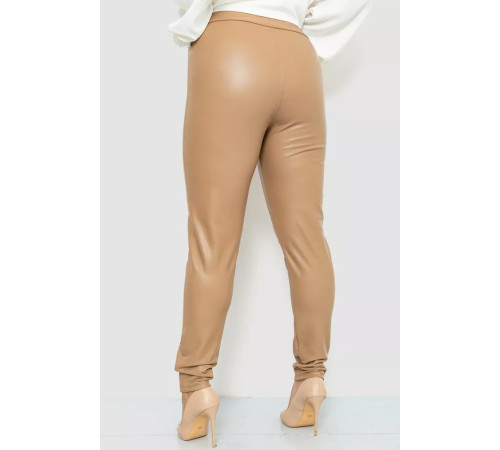 Лосіни на флісі батал, колір темно-бежевий, 102R271-1
