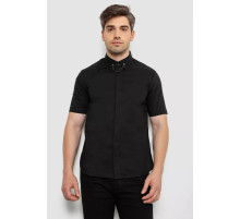 Рубашка мужская однотонная, цвет черный, 214R6917