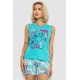 Пижама женская, цвет бирюзовый, 243R03676