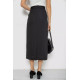 Спідниця на підкладці з розрізом, колір чорний, 167R5291
