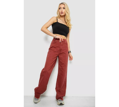 Джинси жіночі, колір бордовий, 182R2452