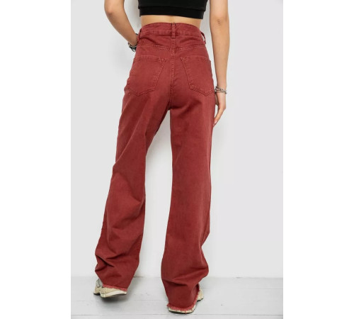 Джинси жіночі, колір бордовий, 182R2452