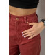 Джинси жіночі, колір бордовий, 182R2452