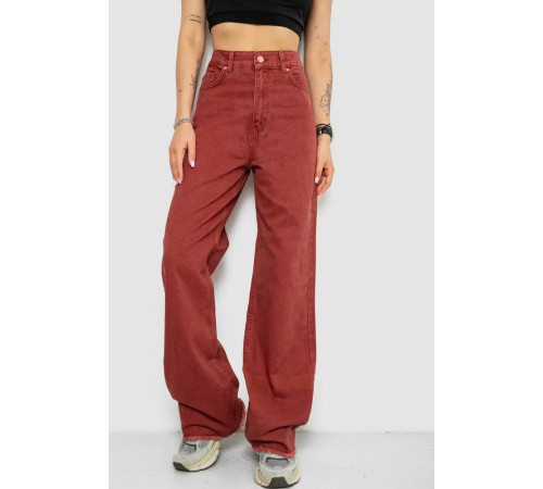 Джинси жіночі, колір бордовий, 182R2452