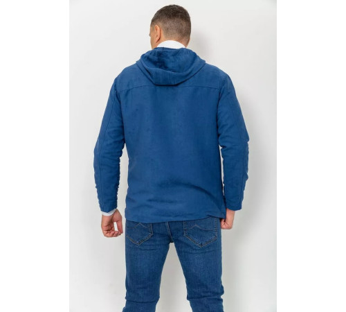 Вітровка чоловіча на блискавці, колір синій, 131R3009