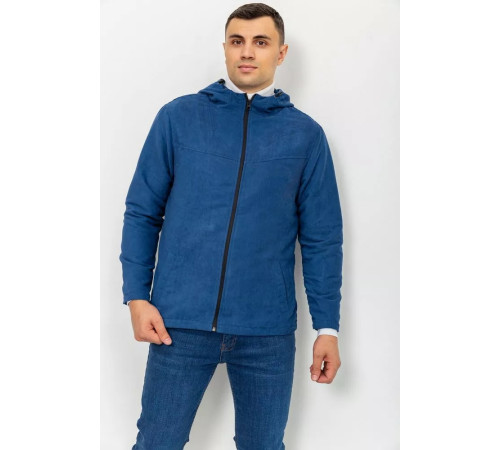 Вітровка чоловіча на блискавці, колір синій, 131R3009