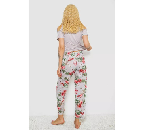 Піжама жіноча з принтом, колір світло-бузковий, 243R2038-C