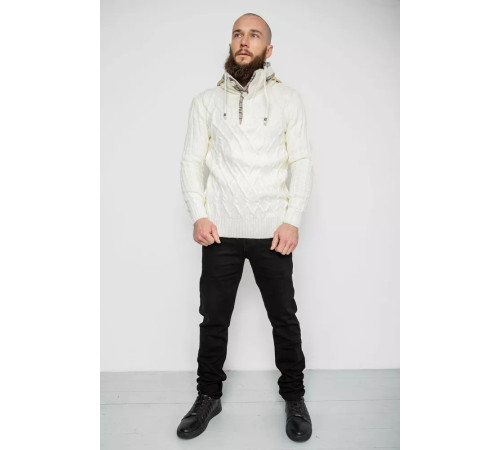 Светр чоловічий, колір молочний, 214R10314