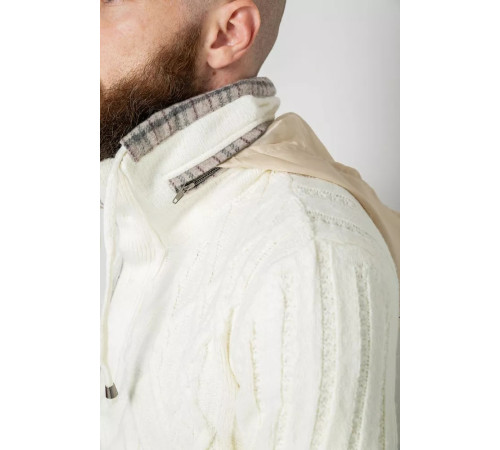 Светр чоловічий, колір молочний, 214R10314