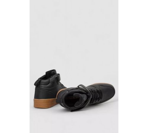 Кросівки чоловічі зимові на хутрі, колір чорно-бежевий, 248RCX688