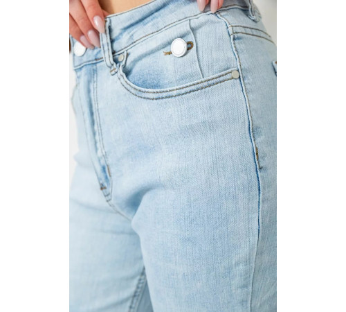 Джинсы женские стрейч, цвет голубой, 129R0057