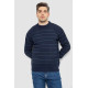 Светр чоловічий в смужку, колір темно-синій, 161R1057