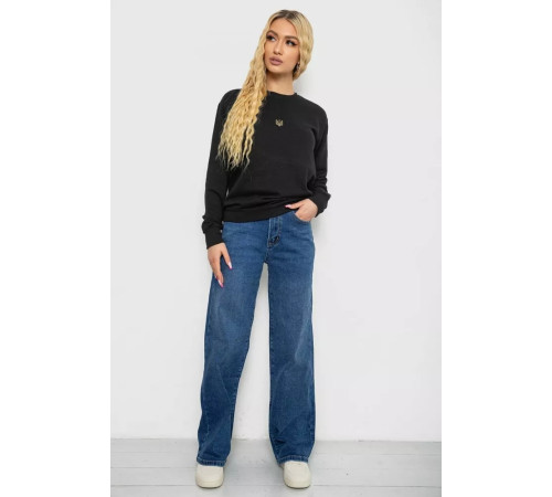 Світшот жіночий утеплений, колір чорний, 238R57162-11