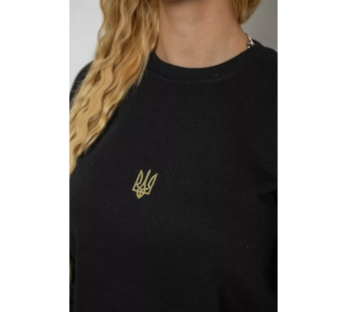 Світшот жіночий утеплений, колір чорний, 238R57162-11