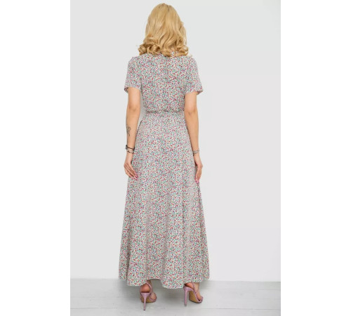 Сарафан с цветочным принтом на запах, цвет разноцветный, 241R185.