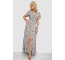 Сарафан с цветочным принтом на запах, цвет разноцветный, 241R185.