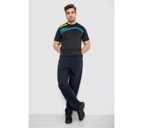 Спорт штани чоловічі, колір темно-синій, 244R41250