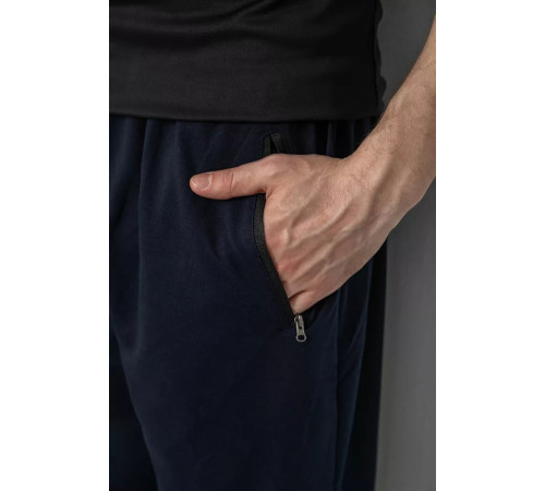 Спорт штани чоловічі, колір темно-синій, 244R41250