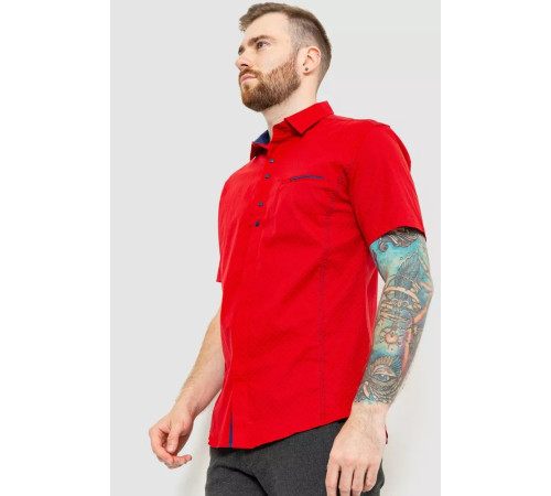 Сорочка чоловіча класична, колір червоний, 214R7126