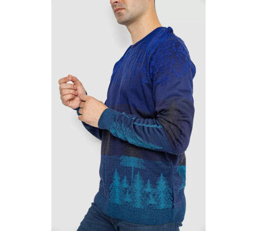 Свитер мужской повседневный, цвет электрик, 247R6138