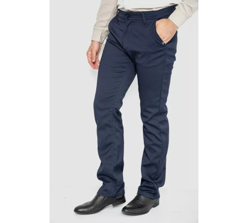 Штани чоловічі класичні, колір темно-синій, 244RFH307-2
