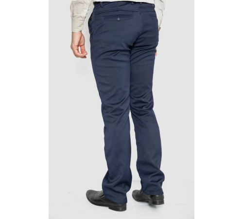 Штани чоловічі класичні, колір темно-синій, 244RFH307-2
