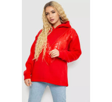 Худые женский на флисе тринитка, цвет красный, 102R7713.