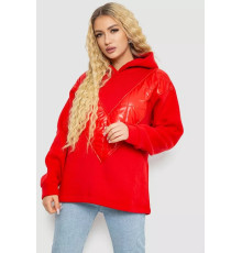 Худые женский на флисе тринитка, цвет красный, 102R7713.