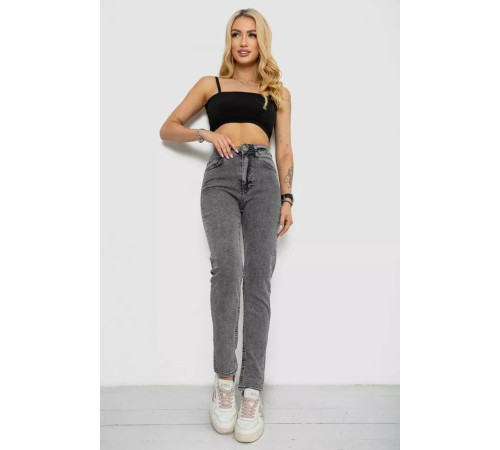 Джинси жіночі Mom's, колір сірий, 182R1613