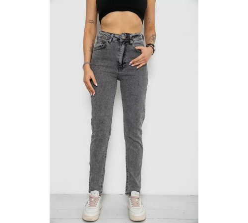 Джинси жіночі Mom's, колір сірий, 182R1613