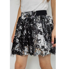 Спідниця дитяча ошатна, колір чорний, 247R417-1